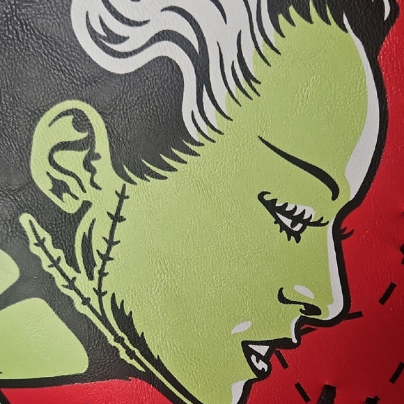 NWOT Dolls Kill X Universal Monsters Red and Black Frankenstein Tote - Picture 9 of 15